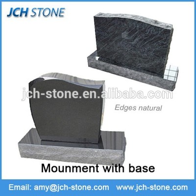 Shanxi black granite tombstone absolute black granite monument and gravestone