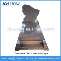 Granite tombstone cover slabs and gravestone monument slabs